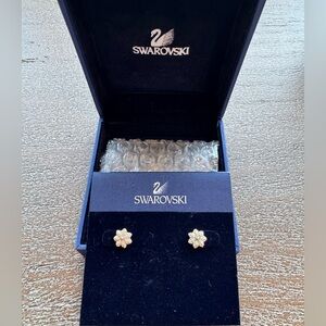 Swarovski Liddy Pierced Earring Crystal/Rhinestone Stud - 4”